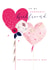 Beautiful Valentine's Day card for Girlfriend - heart balloons created by Hotchpotch
