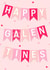 Cute Valentine's Card - Galentine's - Bunting created by The Girl Next Draw Cards