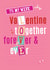 Cute Wife Valentine's Card - Clever word play type design created by Quitting Hollywood