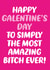 Funny Galentines Day card for best friend created by Dean Morris Cards