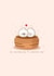 Cute dim sum valentines card - Kawaii card - food pun card created by Rosalie Perl