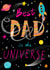 Cute Father's Day card - Best dad - Space, Planets, and rockets created by Paula Bowles