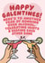 Happy Galentines Day Card For Friend - Bonding Over Alcohol & Tolerating Idiots created by Studio Doodles