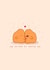 Chicken nuggets Valentines Day - Kawaii card - food pun card created by Rosalie Perl