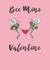Cute Valentine Card For Your Love - Bee Mine Valentine created by Helen Morgan Illustration