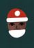 Cute Black Father Christmas - Santa created by BYBAMBY