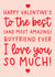 Cute Valentine's Day Card - Most Amazing Boyfriend - Typography created by Word Up Creative