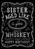 Funny Sister Jack Daniels Birthday Card created by  la la la     Designs