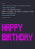 Birthday Card – Geek – Web Developer – Code created by Little Monsters