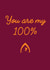 You are my 100% card created by Draenog Design