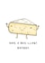 Cute Cheese Brie Birthday Card created by Elena Smith
