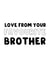 Brother Birthday Card - Favourite Brother - Sister Birthday - Sibling Birthday created by The Blunt Badger
