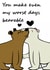 Cute Anniversary or Valentines card for your significant other. Loving bear pun. created by Laughable Letters