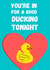 We all misspell - naughty valentines card - funny valentines card - duck card created by Rob Reid
