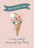 Cute Mother's Day card - Mummy - Flower Bouquet created by Evie Garnett Designs