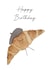 Cute Croissant Birthday Card created by Arty Bee Designs