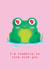 Toadally in love cute valentines card for someone special created by abtchlr