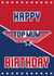 Top Gun themed birthday card. Top Mum, Happy Birthday. created by Lucie Chapman