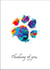 Thinking of you paw print created by Owen Rogers