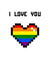 I Love You Retro created by Dan Likes to Draw