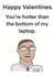 Cheeky Valentine's Card Day - 'You're Hotter Than the Bottom of My Laptop' created by Childish Ramblings