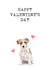 Jack Russell Valentine's Day Card - Dog Lover Valentine - Happy Valentine's Day created by Audrey & Coco