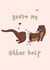 Funny Valentine's Card - Otter Half - Pun created by The Secret Sausage 
