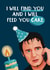 Funny Birthday Card - Liam Neeson - Cake created by Giddy Kipper