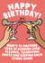 Funny Birthday Card - Here's To Another Year Of Bonding - Bestfriend created by Studio Doodles