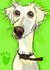 Funny character dog card to send your loved one created by Higgledy Prints
