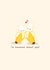 Cute anniversary or valentines card - bananas about you - Kawaii card - Punny created by Rosalie Perl