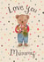 Cute Mother's Day Card - Mummy Bear created by Love Lucy Illustration