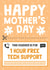 Mums Gift Voucher Mother's Day Card - 1 Hour Free Tech Support created by AbiGoLucky