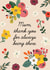 Pretty Floral Mother’s Day Card – Mum, thank you for always being there. created by TRICIA O
