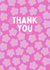 Thank You - simple illustrated pink and purple flowers for a floral thankyou created by LUCY BARFOOT | SUPER TINY HANDS