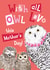 Cute owl Mother's Day card from the children - Funny all our love created by Quitting Hollywood