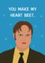 Funny Anniversary/Valentine’s day card - Dwight Schrute - The Office US created by Chloe Dixon