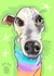 Rainbow Whippet created by Higgledy Prints