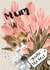 Cute florals and Fox Terrier Mother’s Day or Birthday card - Mum you’re the best created by Jo Scott Art