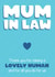 Mother in Law Mother's Day Card - Thank You Mother-in-law - Funny Second Mum created by Bev O'Connor || @oconnordesign