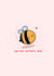 Cute bumble bee Mother’s Day card - Kawaii card - card for mum created by Rosalie Perl