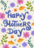 Happy Mother's Day | Flowers Hand Lettered Card for Mum created by @tikkled.pink