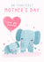 Cute Mother's Day Card - 1st - Elephants created by Jess Moorhouse