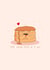 Cute Mother’s Day card - pancakes - Kawaii - Punny created by Rosalie Perl