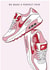 Sneaker lover anniversary or valentines card. created by Designed by Jess