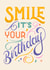 Cute Birthday card - Smile - Typography created by The Pink Type
