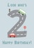 Cute Birthday Card - Happy 2nd Truck Card created by HM Designs