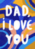 Modern Abstract Birthday Card for Dad - Vibrant Father’s Day Card - Thank you created by Yolidoo