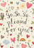 Cute Congratulations Card - So so so pleased for you! created by Love Lucy Illustration
