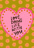 Colourful galentines card - cute patterned card for your best friend created by Emmy Lupin Studio 